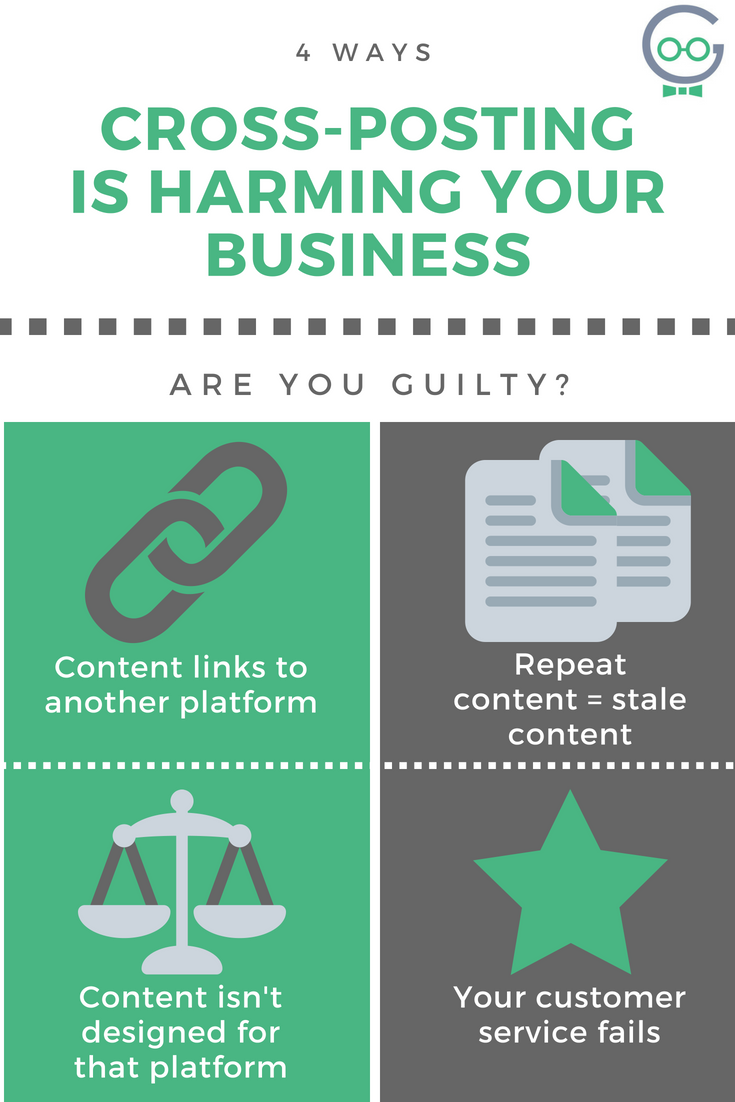 4 ways cross-posting harms your business