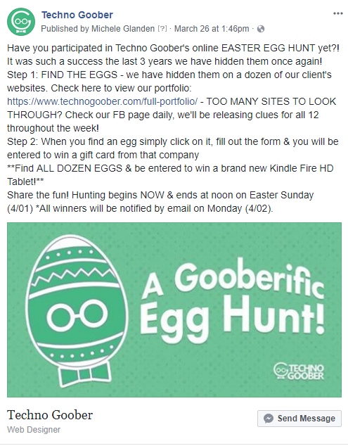 A Gooberific Egg Hunt