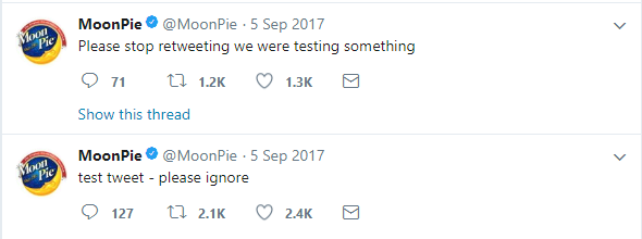 MoonPie tweet