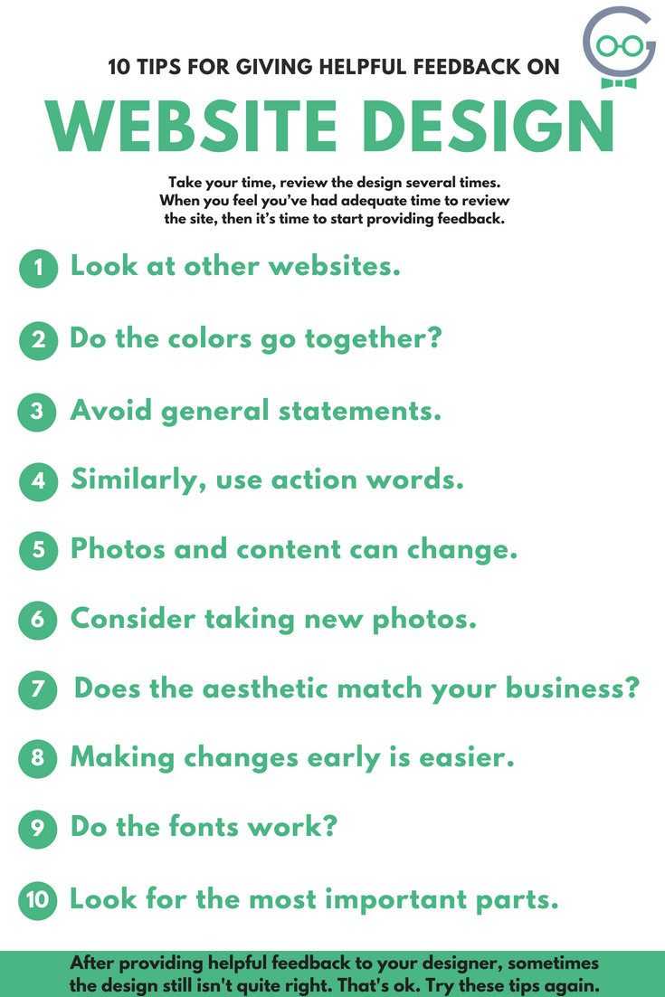 10 Tips for Web Design Feedback