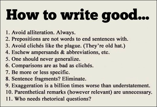 How to Write Good