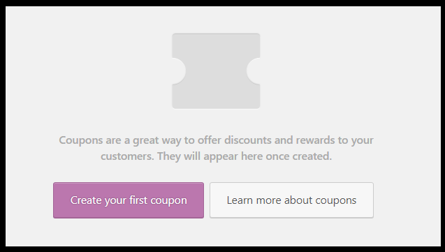 create first coupon