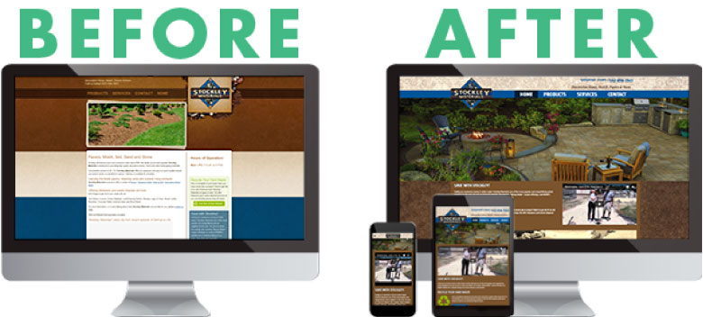 Before and After Web Design in Ocean Pines, MD