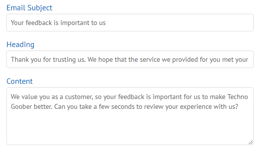 Email content