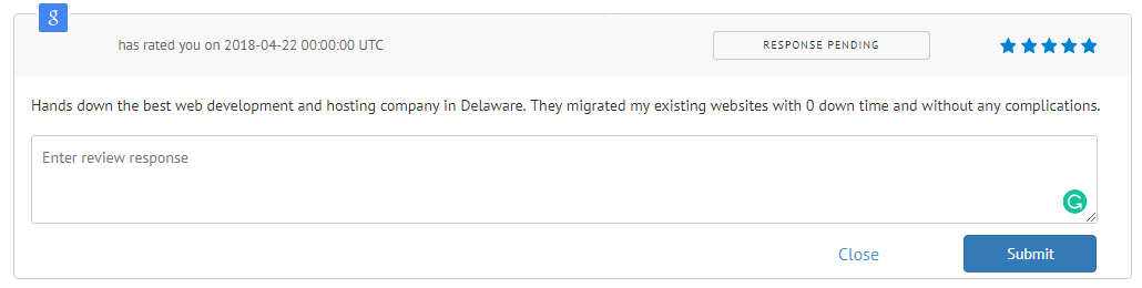 Google response
