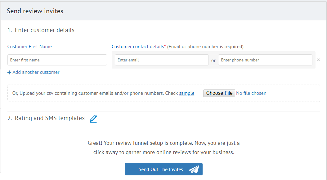 Review Invites