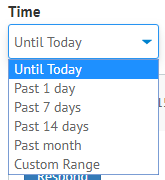 Time drop-down