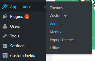 appearance - widgets