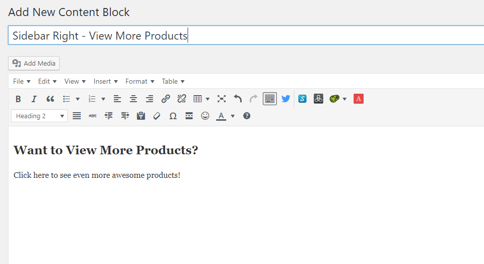 content block title