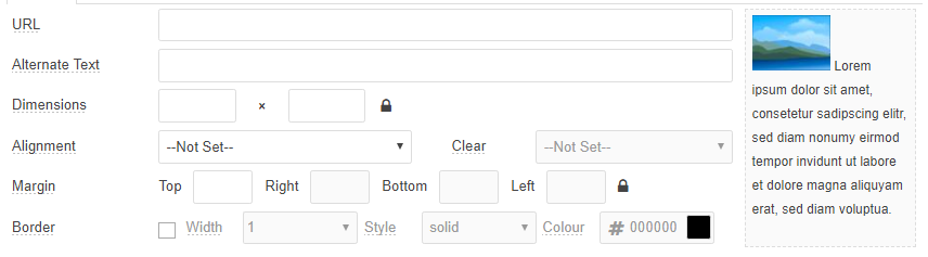 edit image info