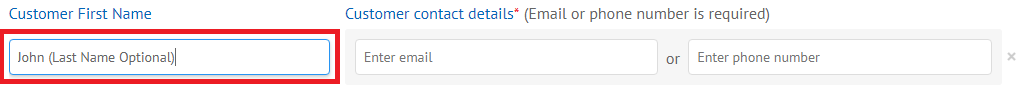 first customer name