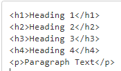 heading tags