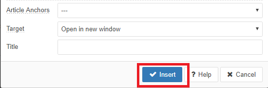 insert