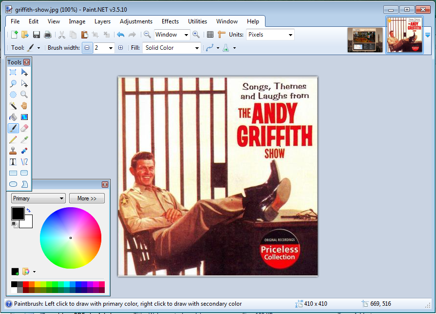 step 1: open paint.net