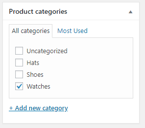 product categories