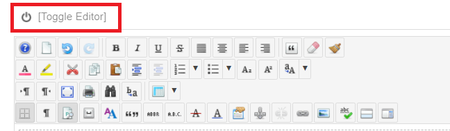 toggle editor