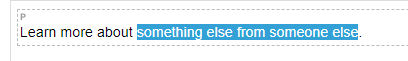 type external link and highlight