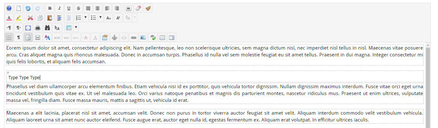 type with editor