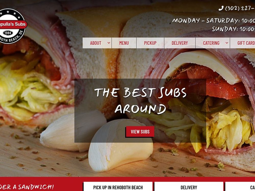 Casapulla’s Subs &mdash; website by Techno Goober