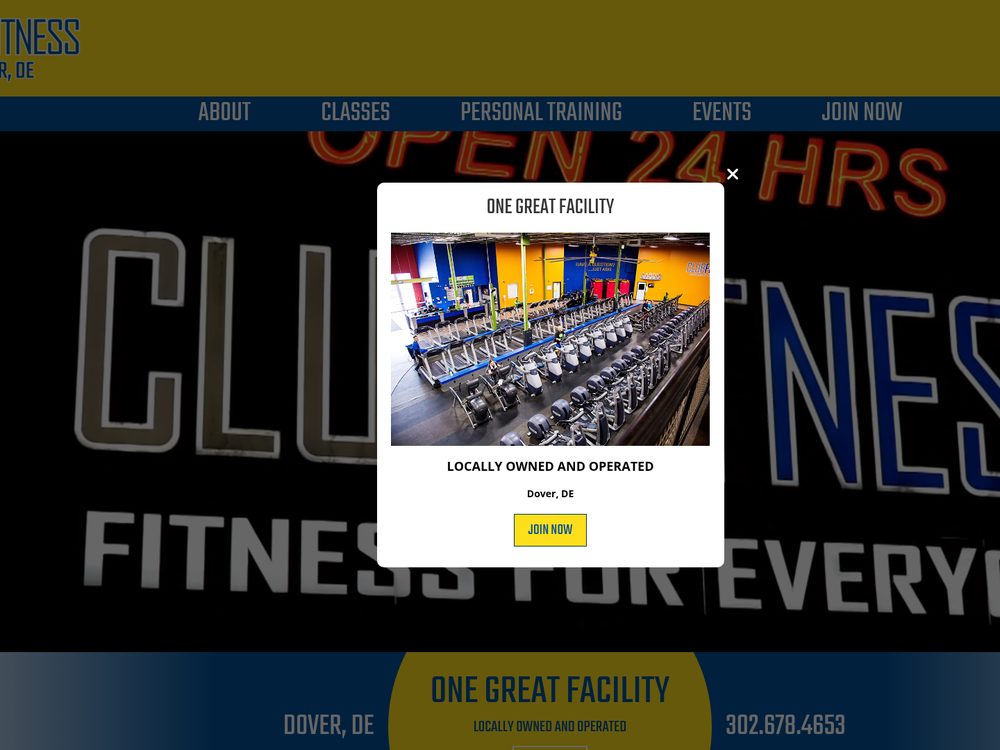 Club Fitness &mdash; website by Techno Goober