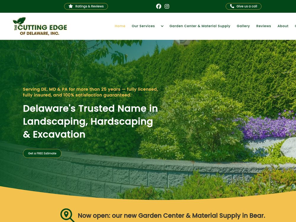 The Cutting Edge of Delaware &mdash; website by Techno Goober