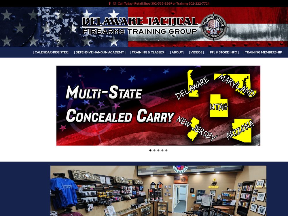 Delaware Tactical &mdash; website by Techno Goober