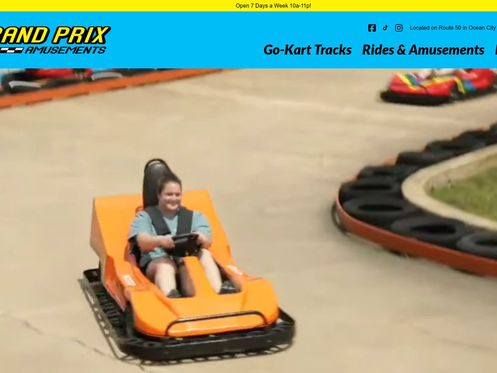 Grand Prix Amusements &mdash; website by Techno Goober