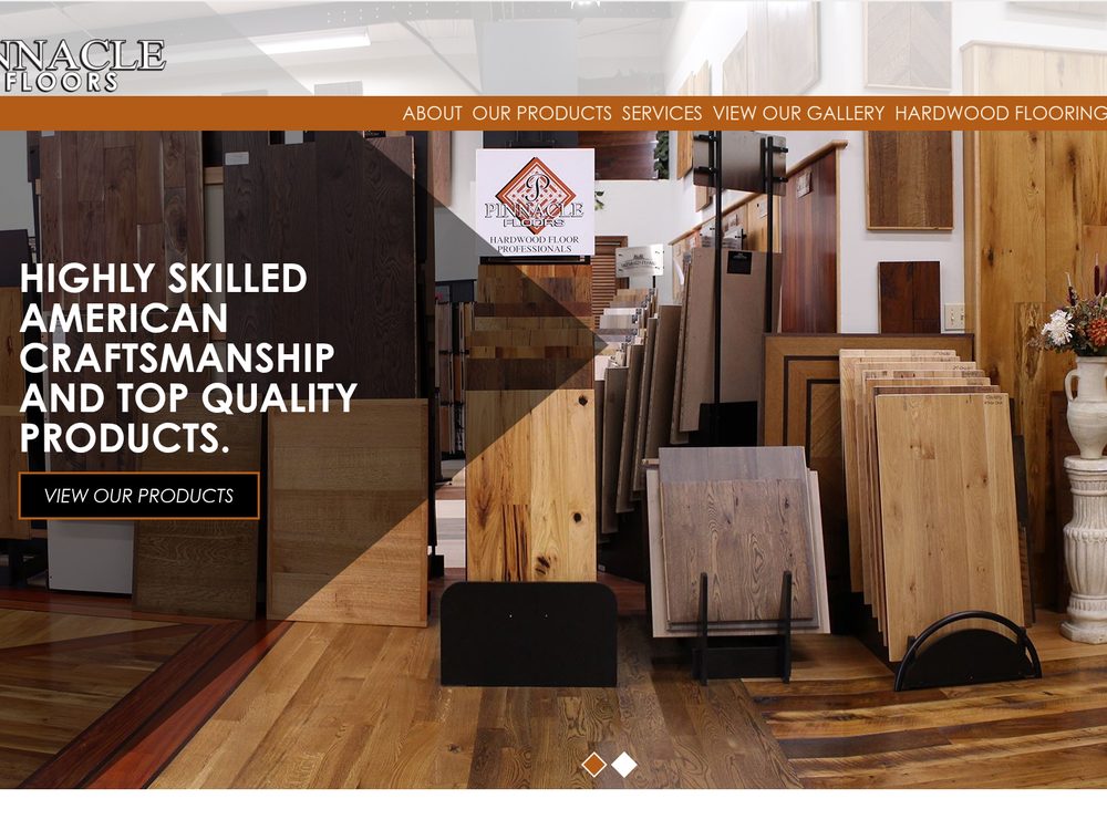 Pinnacle Floors &mdash; website by Techno Goober