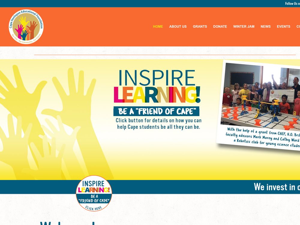 Cape Henlopen Educational Foundation (CHEF) &mdash; website by Techno Goober