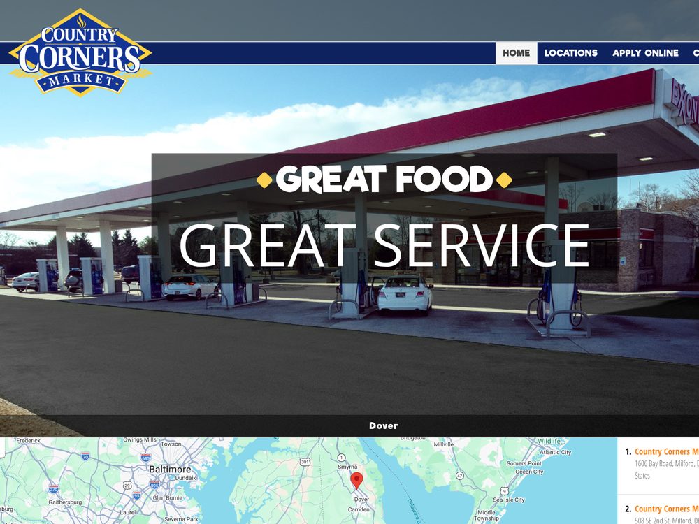 Country Corner Market &mdash; website by Techno Goober
