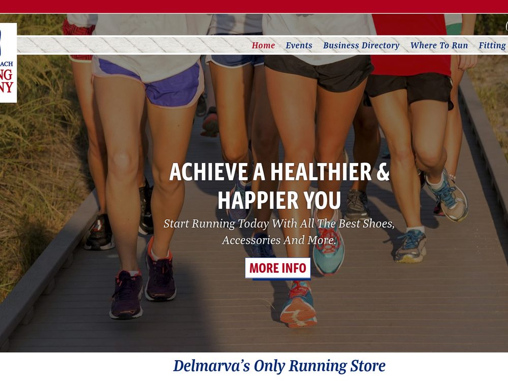 Rehoboth Beach Running Co. &mdash; website by Techno Goober