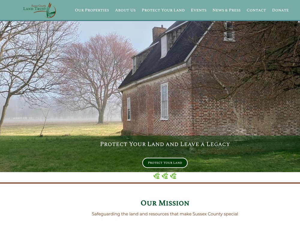 Sussex County Land Trust &mdash; website by Techno Goober