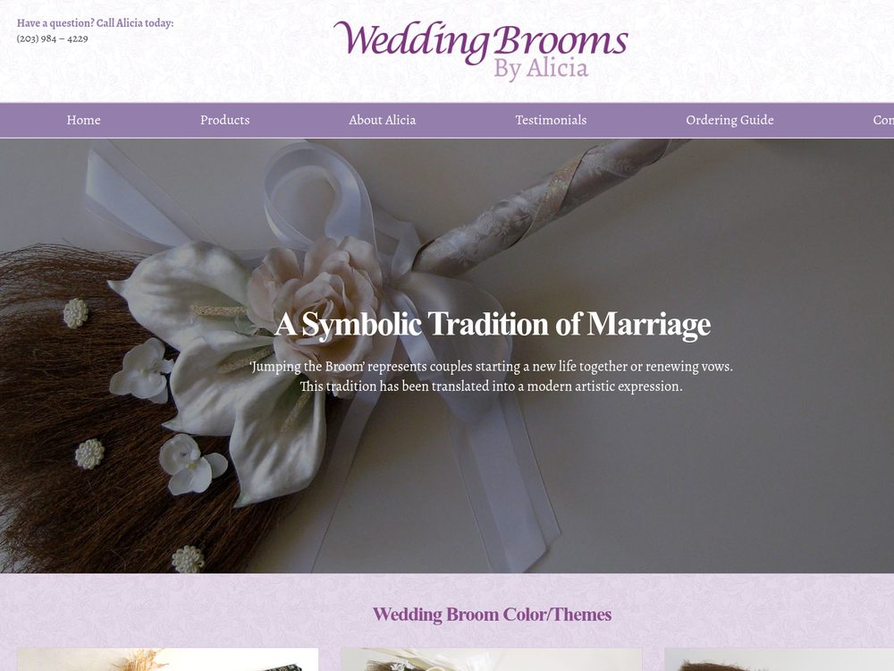 Wedding Broom Designs &mdash; website by Techno Goober