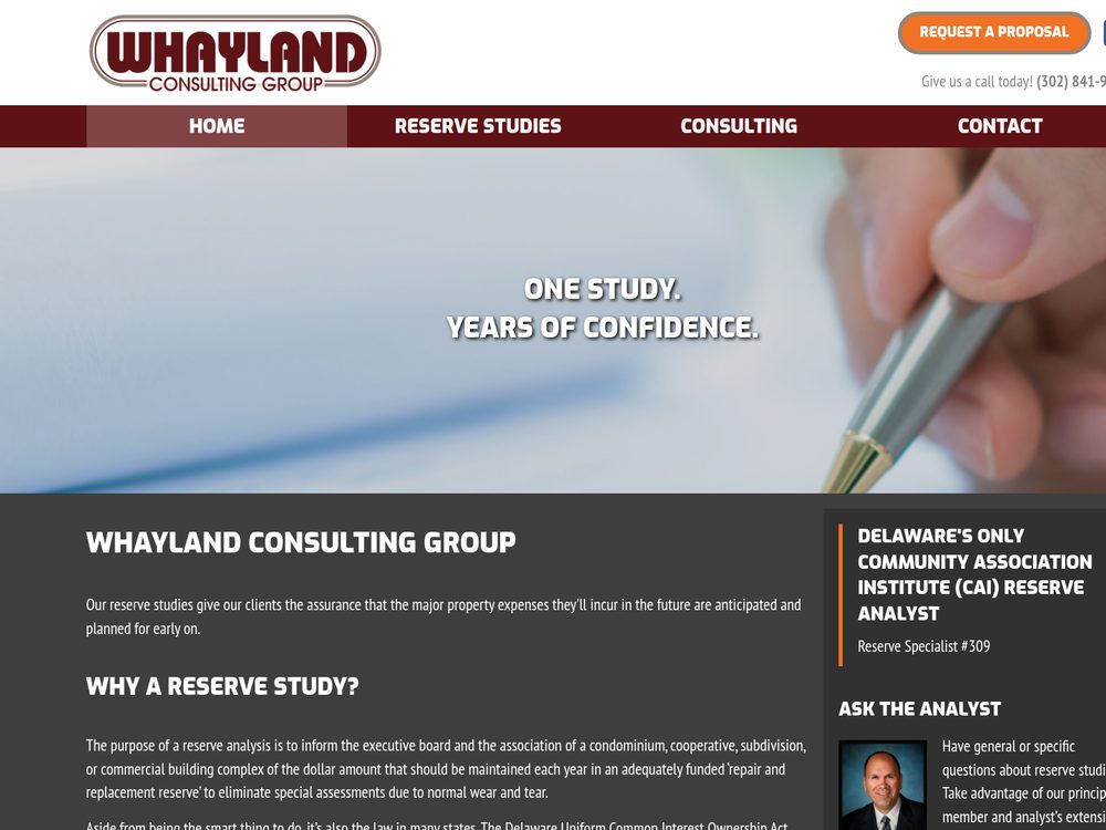 Whayland Consulting Group &mdash; website by Techno Goober